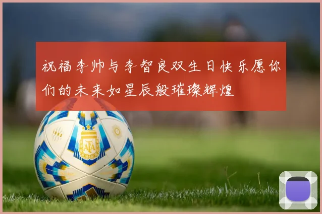 祝福李帅与李智良双生日快乐愿你们的未来如星辰般璀璨辉煌